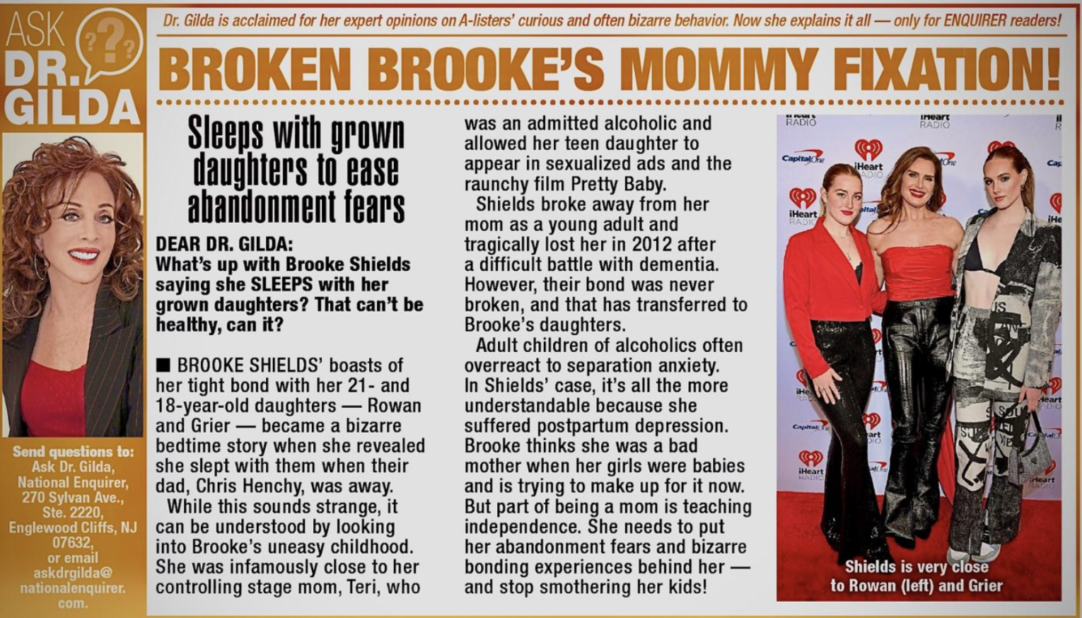 BROKEN BROOKE'S MOMMY FIXATION by Dr. Gilda Carle